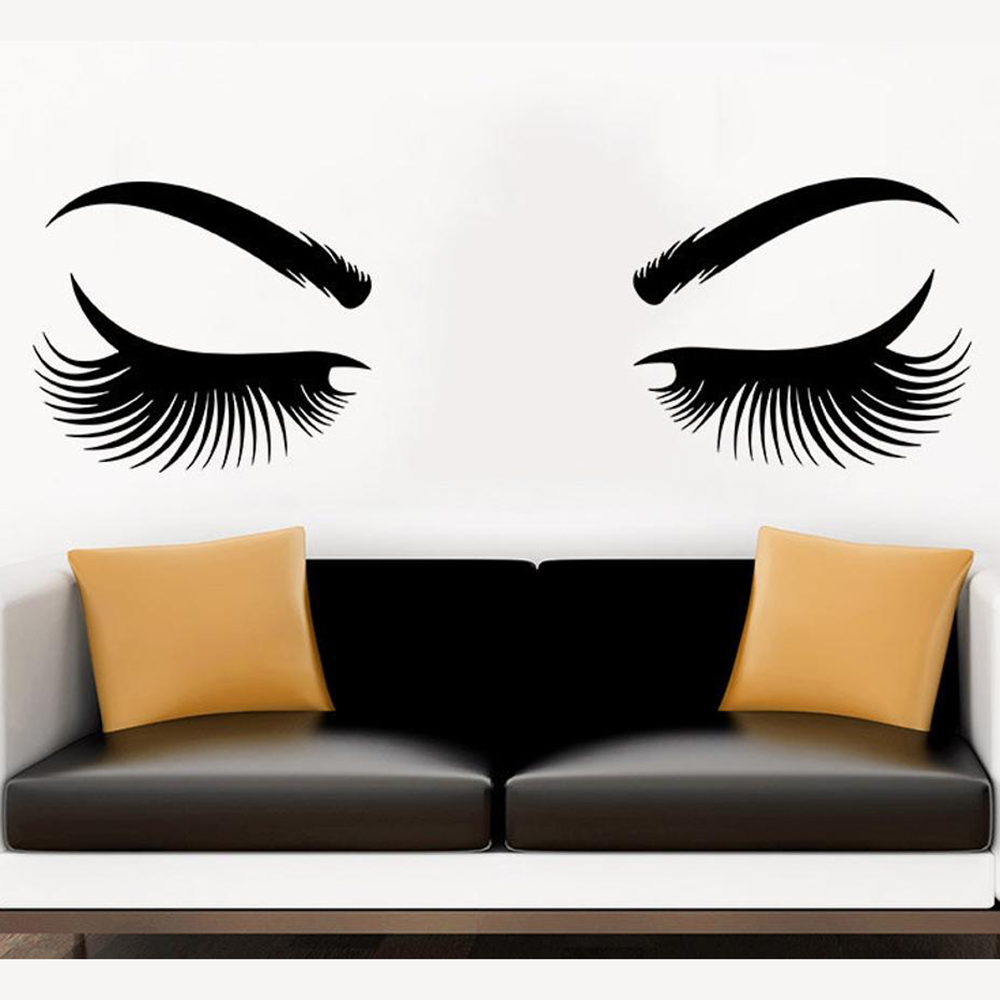 Makeup Master Beauty Salon - Глаза Настенная Наклейка виниловая наклейка мастер