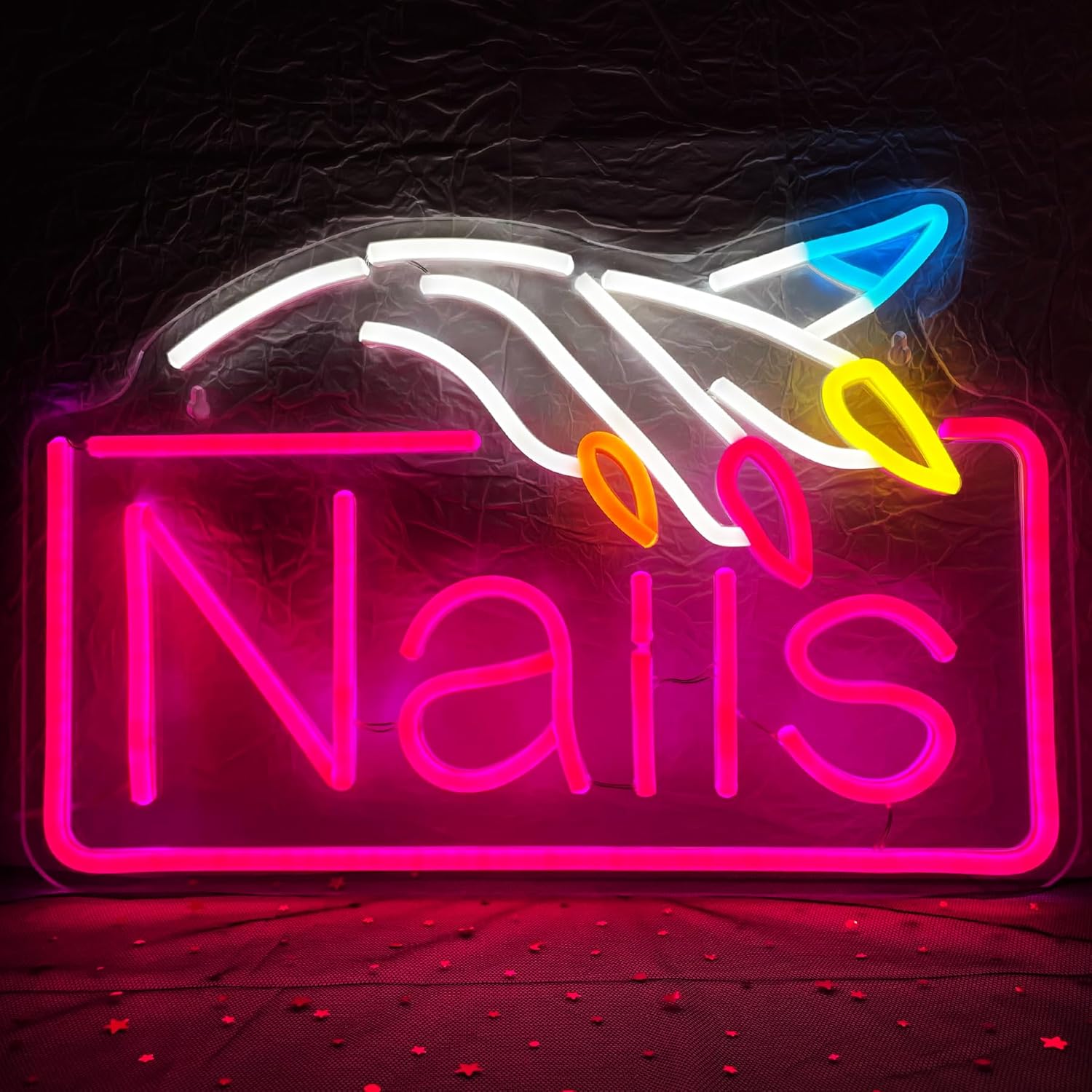 Неоновая вывеска «Nails»: наст – обзор и цена Beauty Makeup Stores